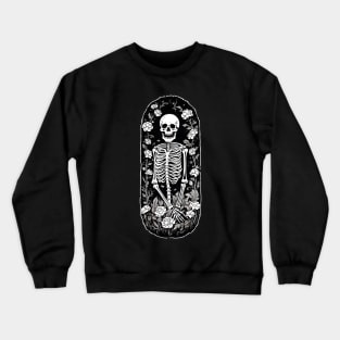 Happy skeleton floral Crewneck Sweatshirt